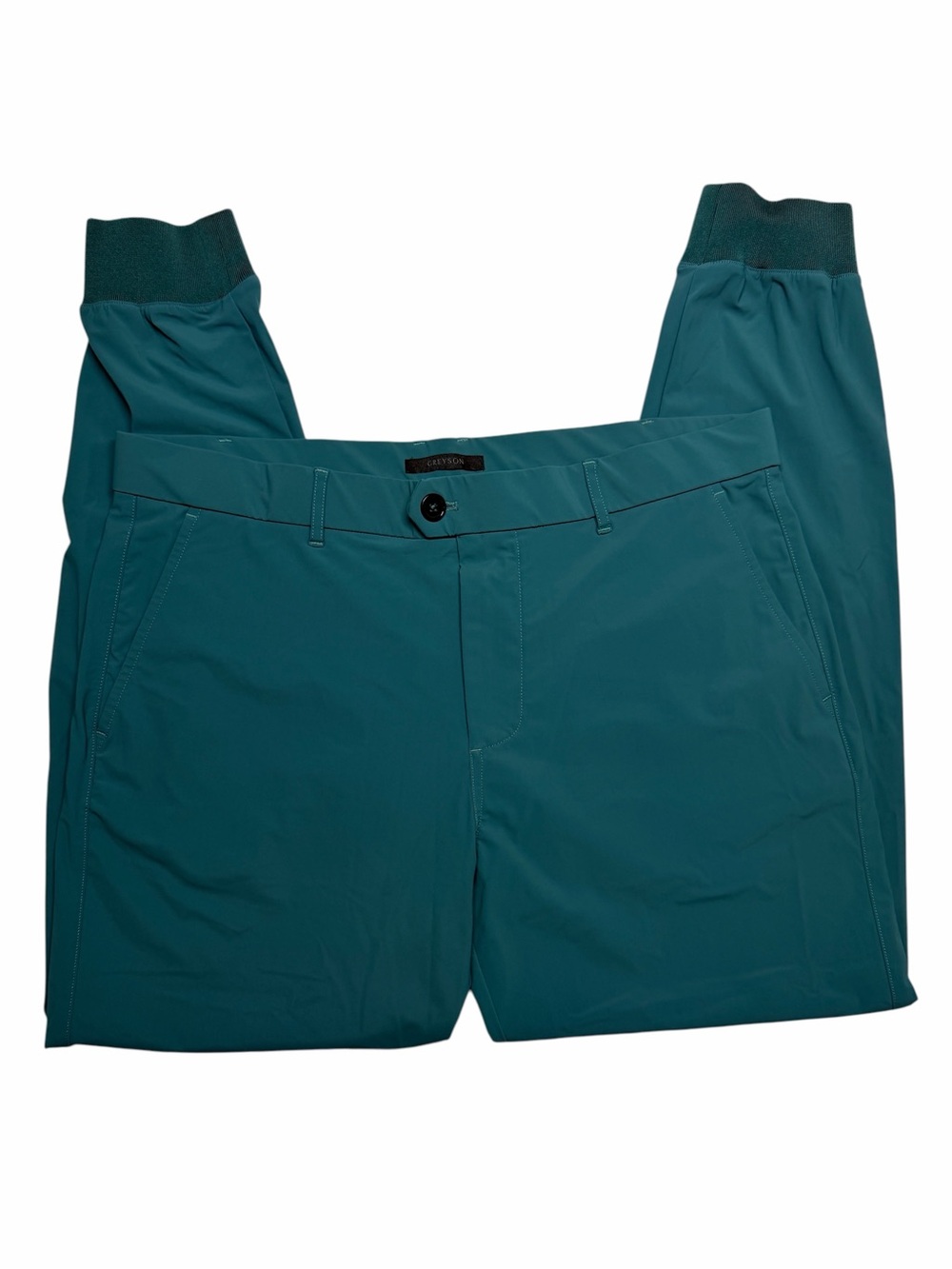 Greyson Montauk Jogger Golf Pants Mens 36x29 Garter Green EUC